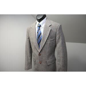 Christopher Hayes Tweed Wool‎ Blazer Sports Jacket MADE IN USA Mens Sz 40 L